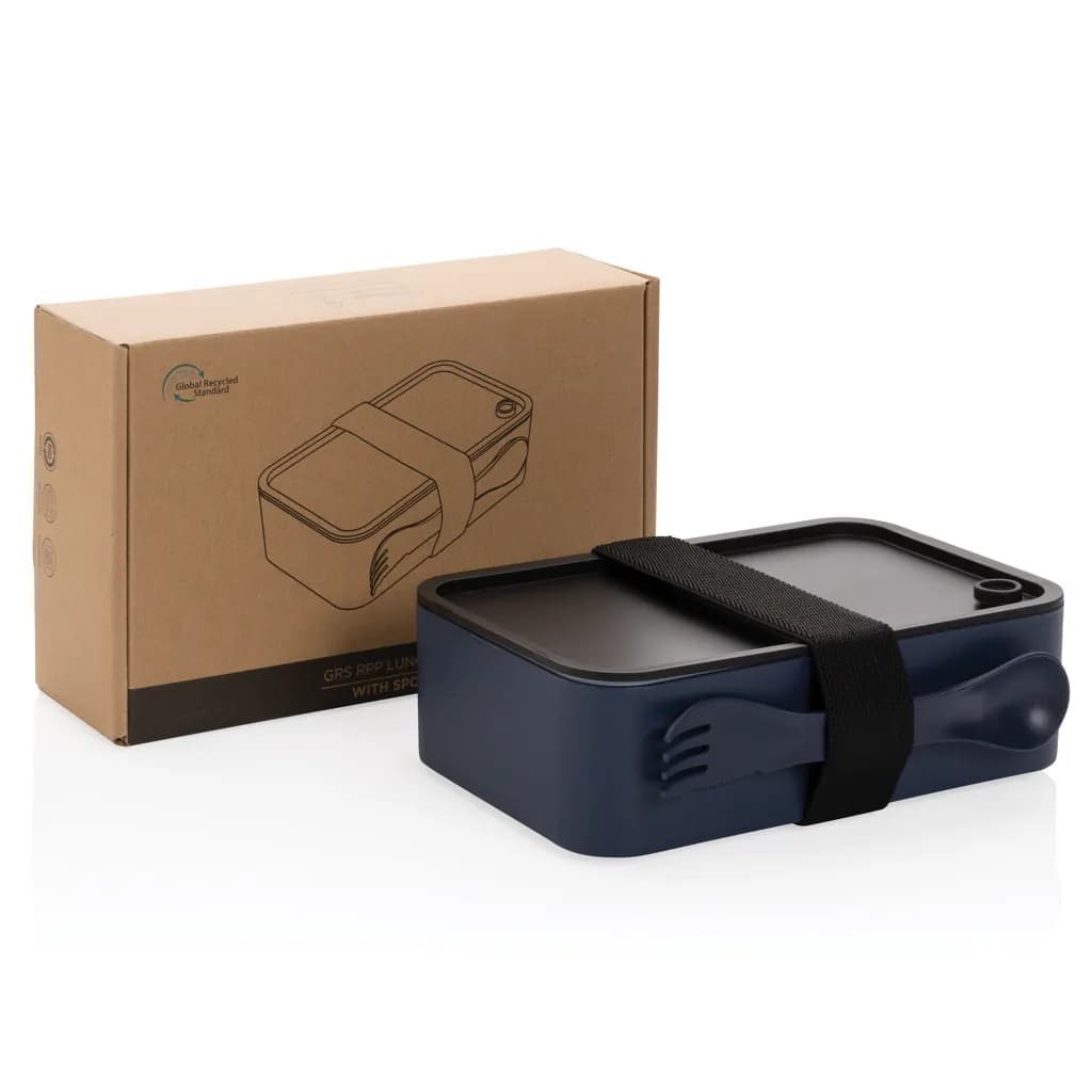 GRS RPP Lunchbox mit Göffel - navy blau