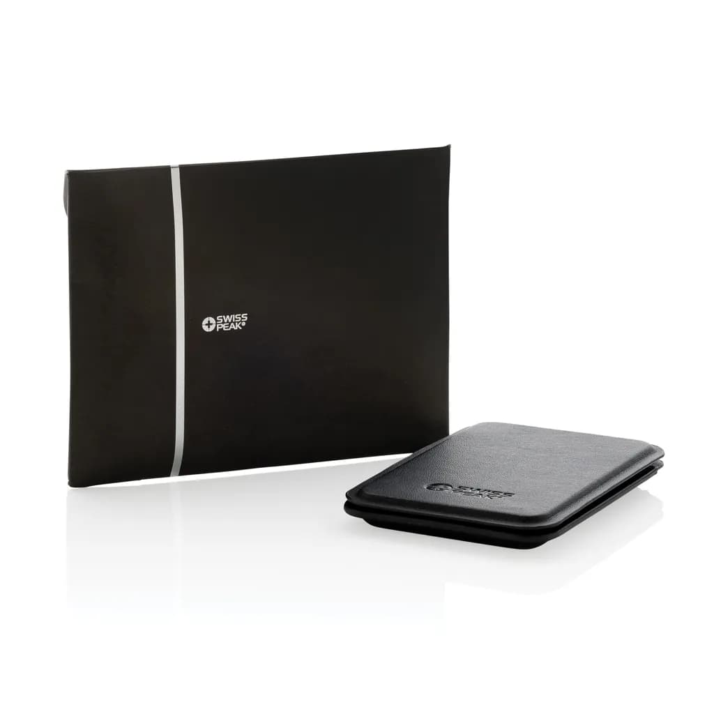 Magstand magnetische Handytasche mit Ständer aus RCS rec. PU - schwarz