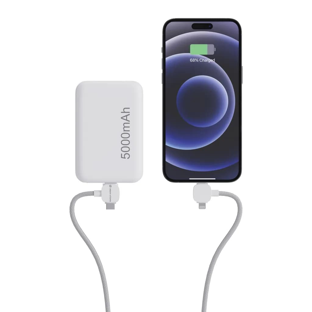 Urban Vitamin Stockton 65W magnet. Kabel RCS recyc. TPE/PET - weiß