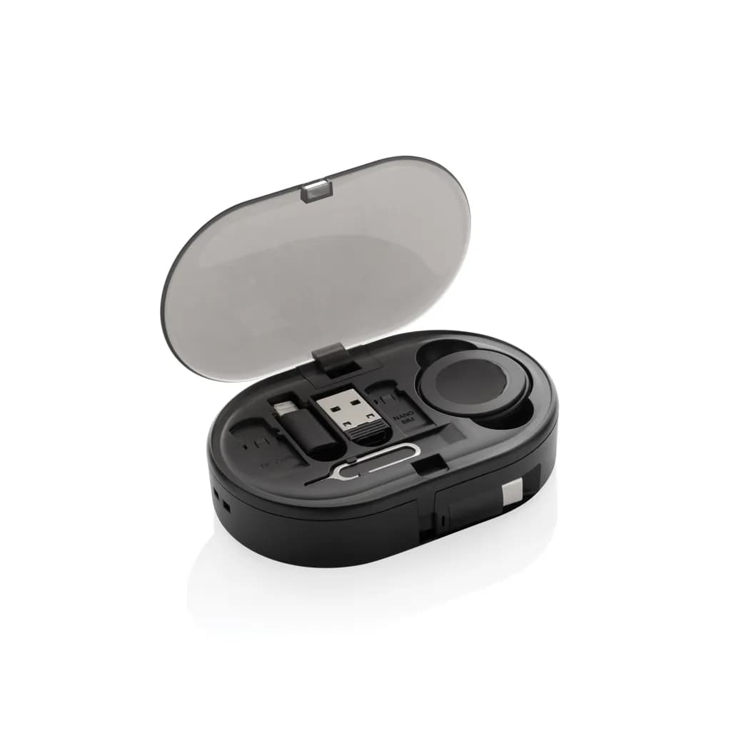 Chargevix Multifunktionales 60W-Lade-Set aus RCS rPlastic - schwarz