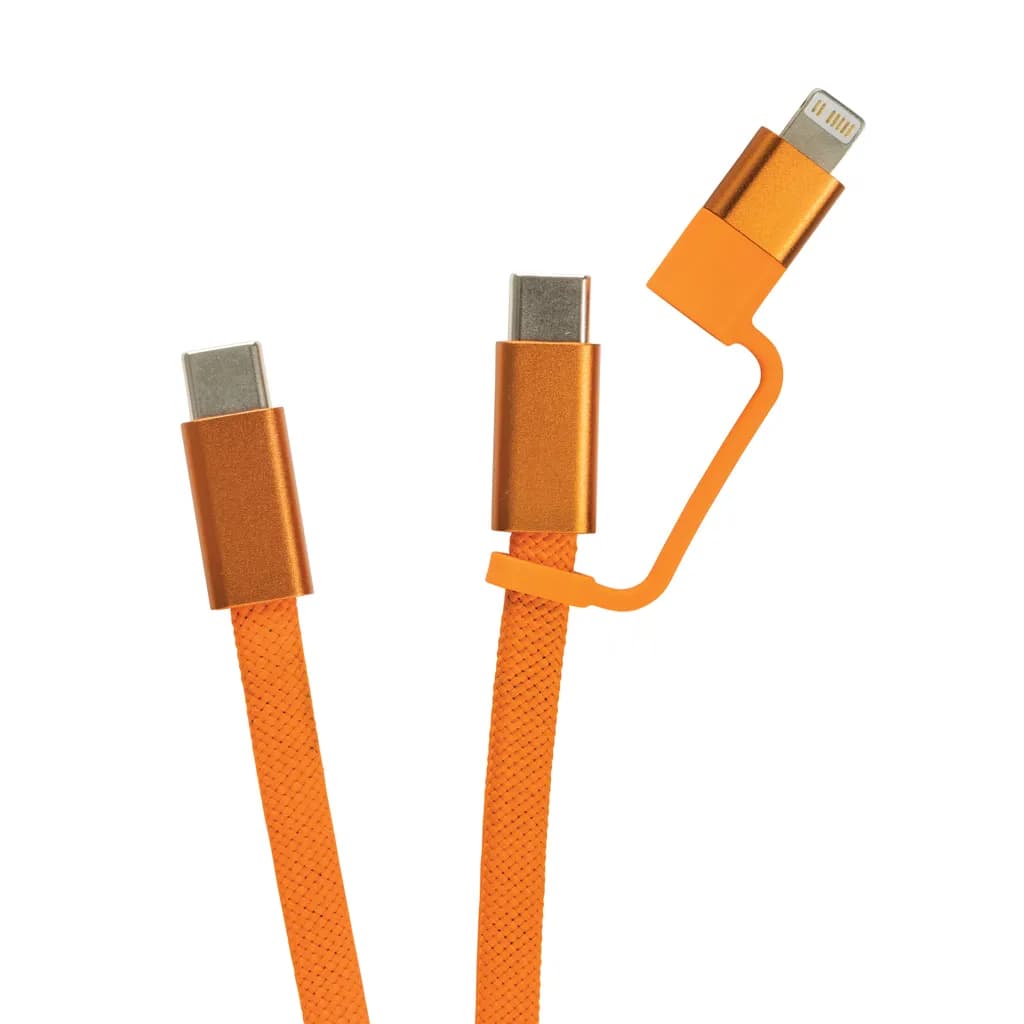 Arc ultradünnes 60W 2-in-1 Magnetkabel - orange