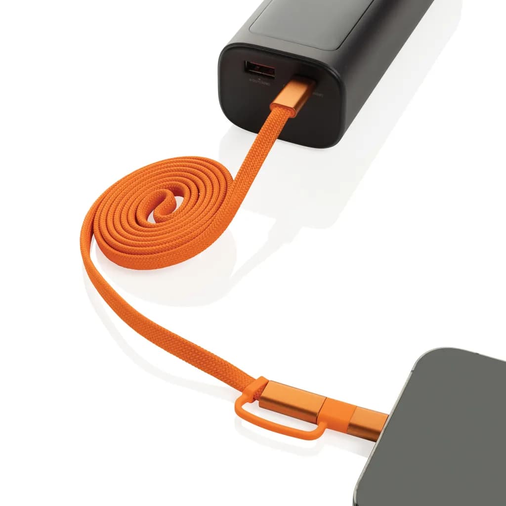 Arc ultradünnes 60W 2-in-1 Magnetkabel - orange