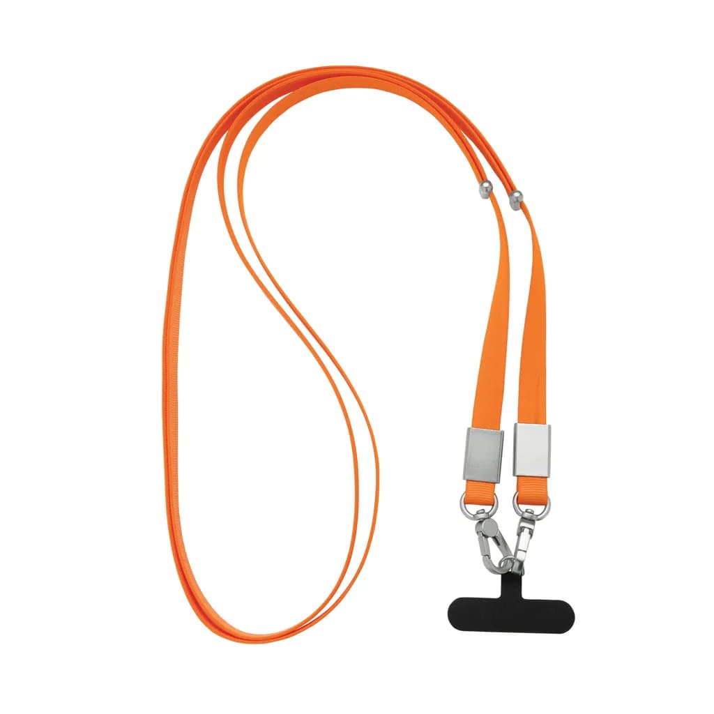 Nivo Crossbody-Handyband aus RCS recyceltem PET - orange