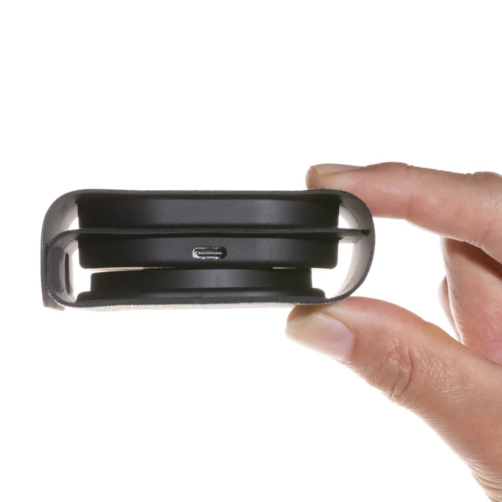 Swiss Peak 15W 3-in 1 Wireless-Reise-Charger aus RCS Plastik - grau