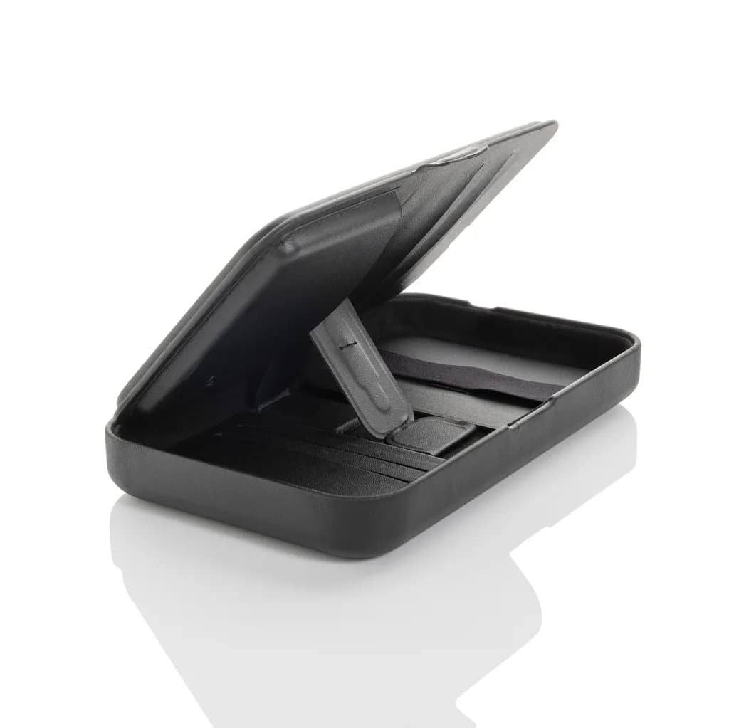 Swiss Peak Travel-Case aus RCS rec. PU mit 3-in-1-Charger - schwarz