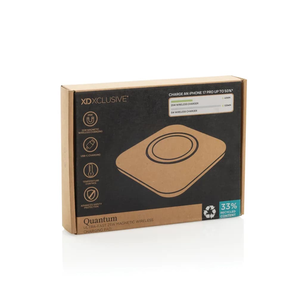 Quantum Ultra-Fast 25W magnetisches Wireless-Charging-Pad - grau