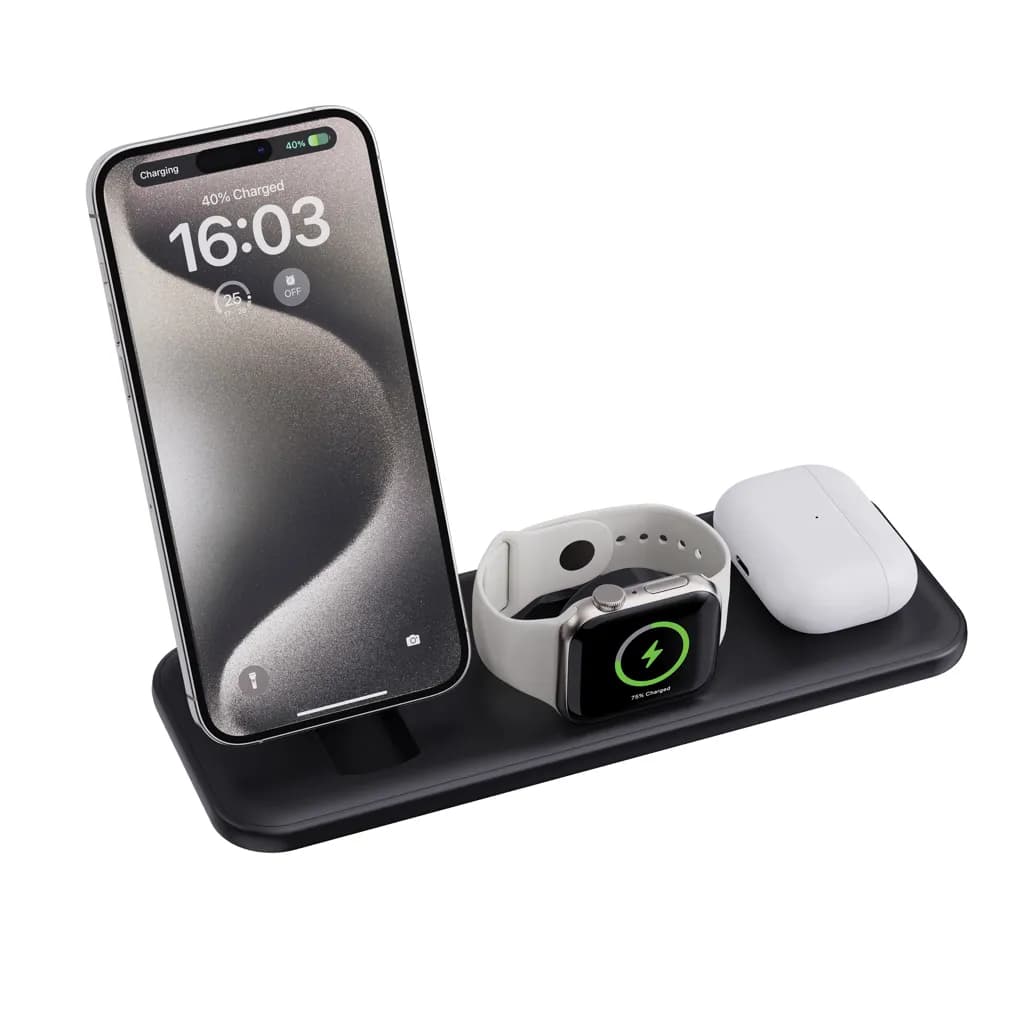 Urban Vitamin Torrance 3-in-1 15W-RCS-Magnetladegerät - schwarz