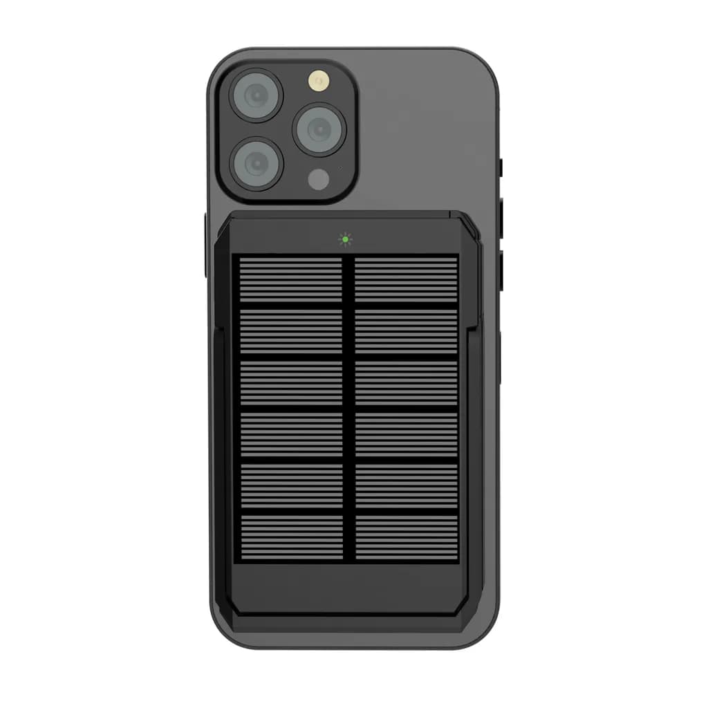 Skywave 5000mah Solar Powerbank, 10W Wireless aus rPlastik - schwarz