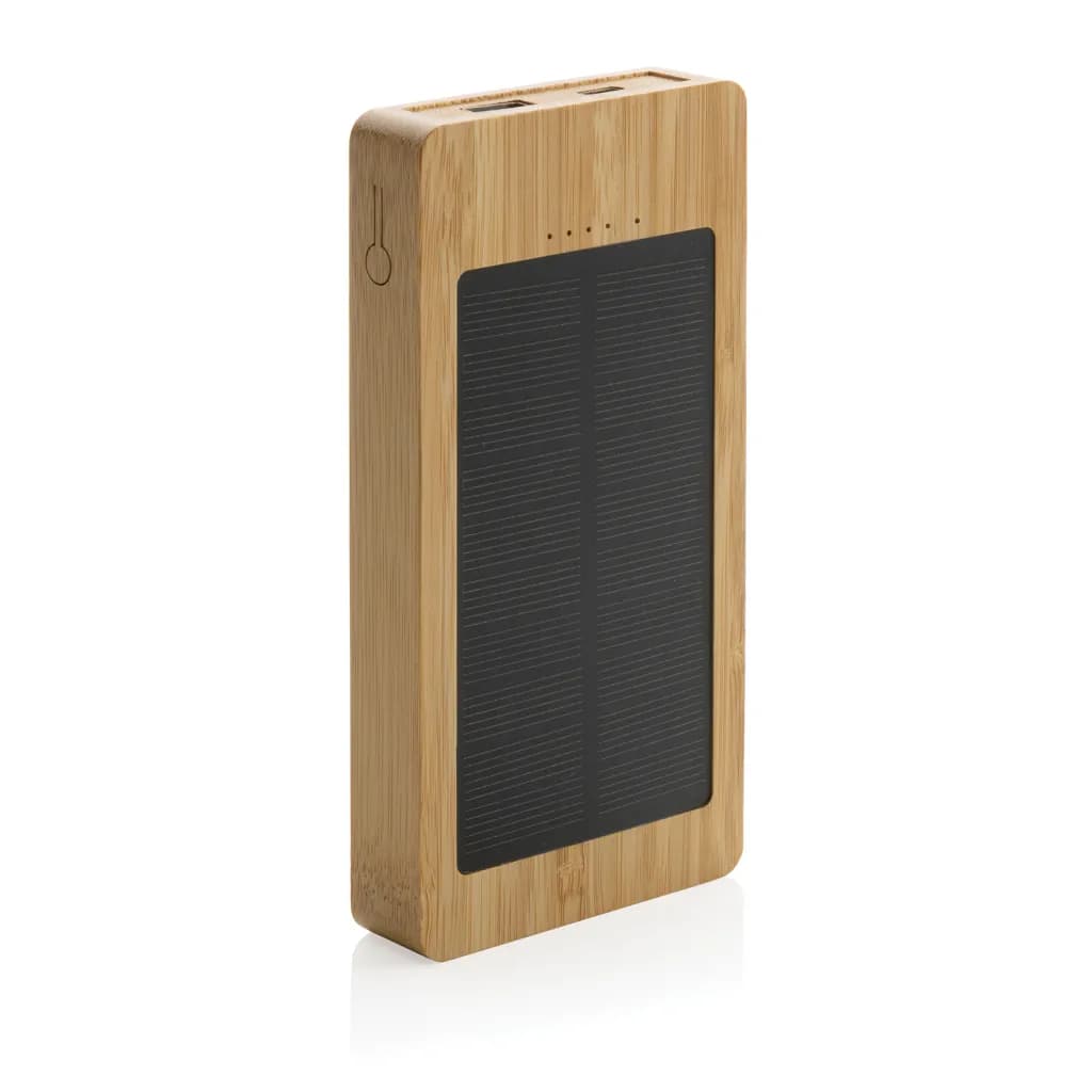 Sunwick 10.000mah Bambus Solar Powerbank - braun