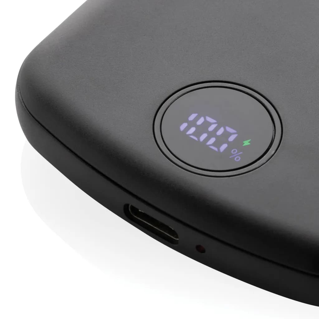 MagBoost 5.000mAh magnetische Powerbank aus RCS rec. Plastik - schwarz