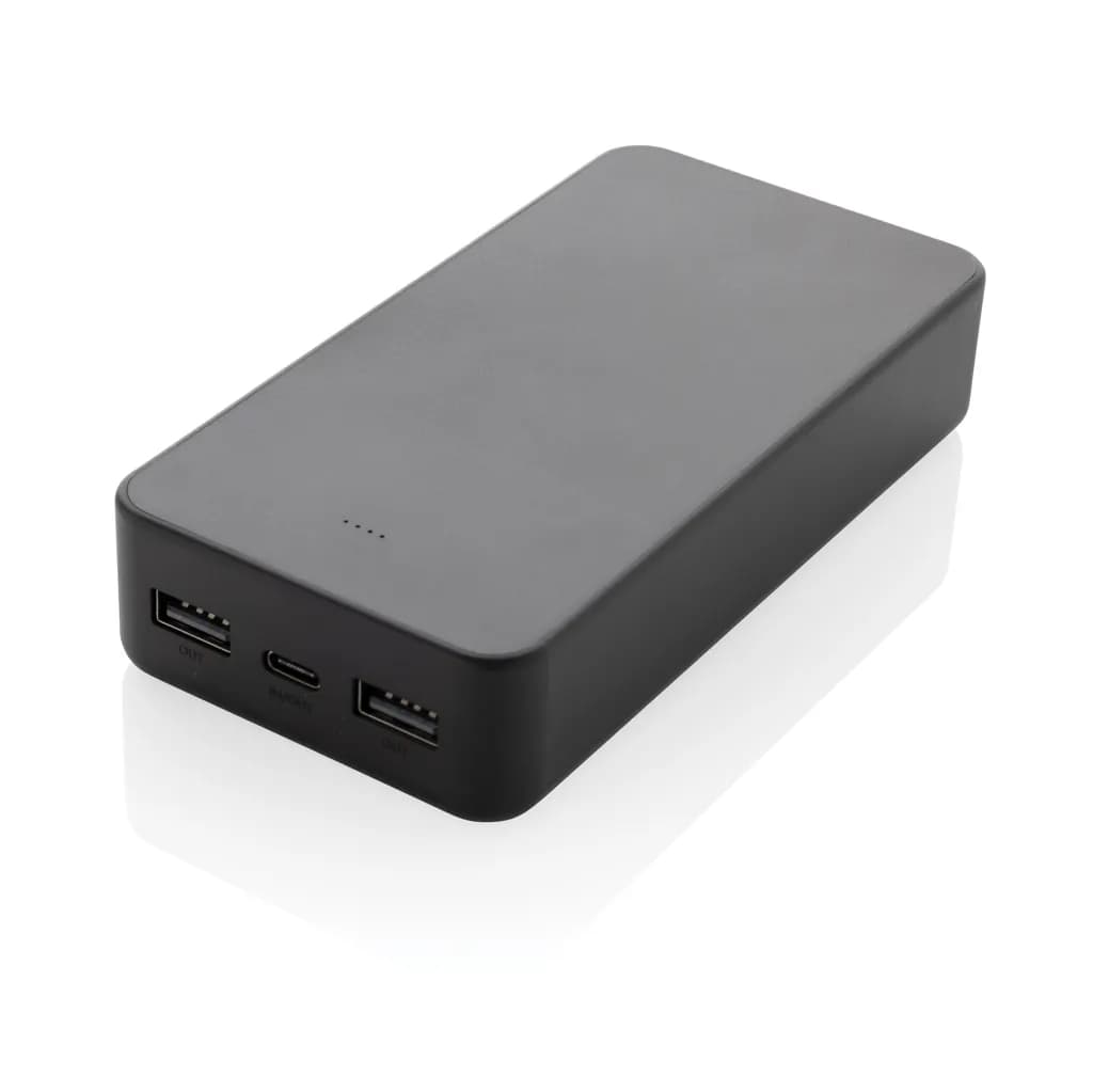 Boostcore 20.000mAh Powerbank aus RCS rec. Kunststoff - schwarz