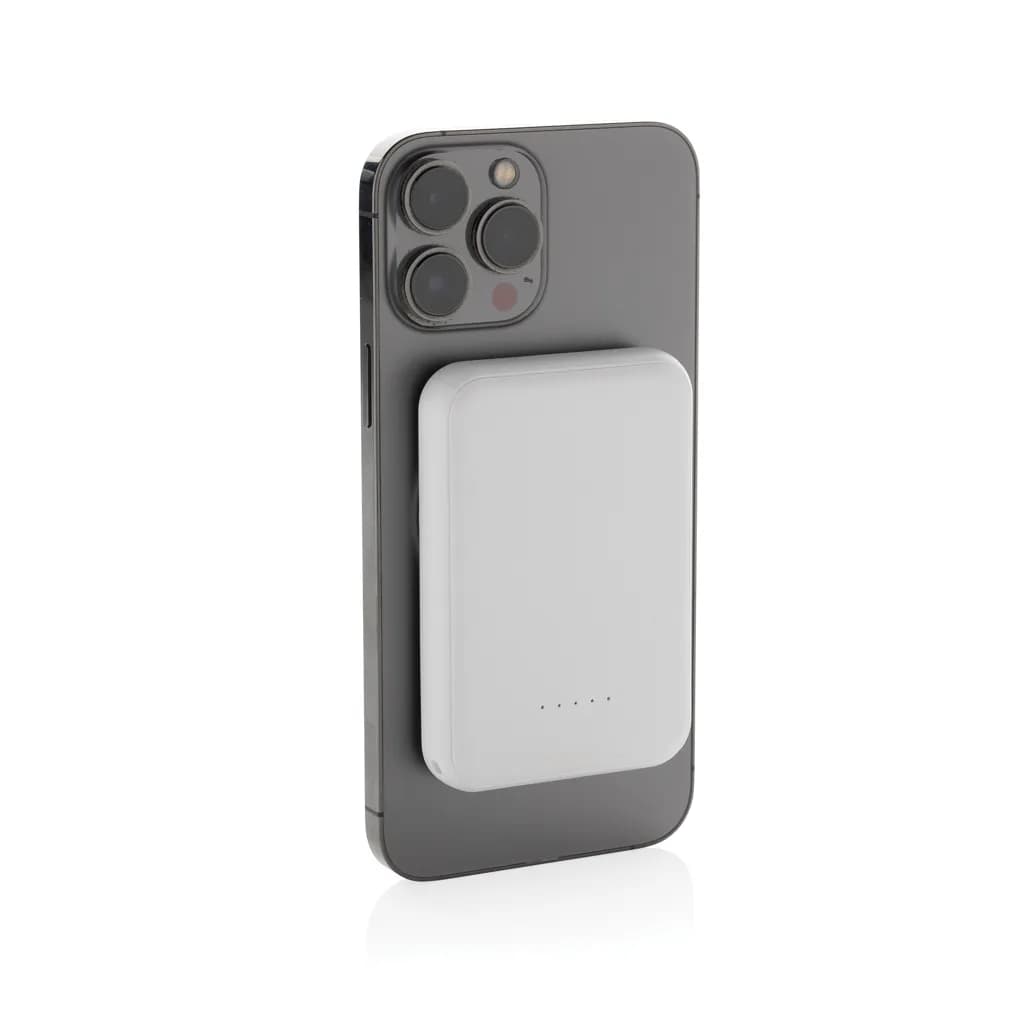 Stellar 5.000mAh 5W magnetische Powerbank aus RCS rec. ABS - weiß