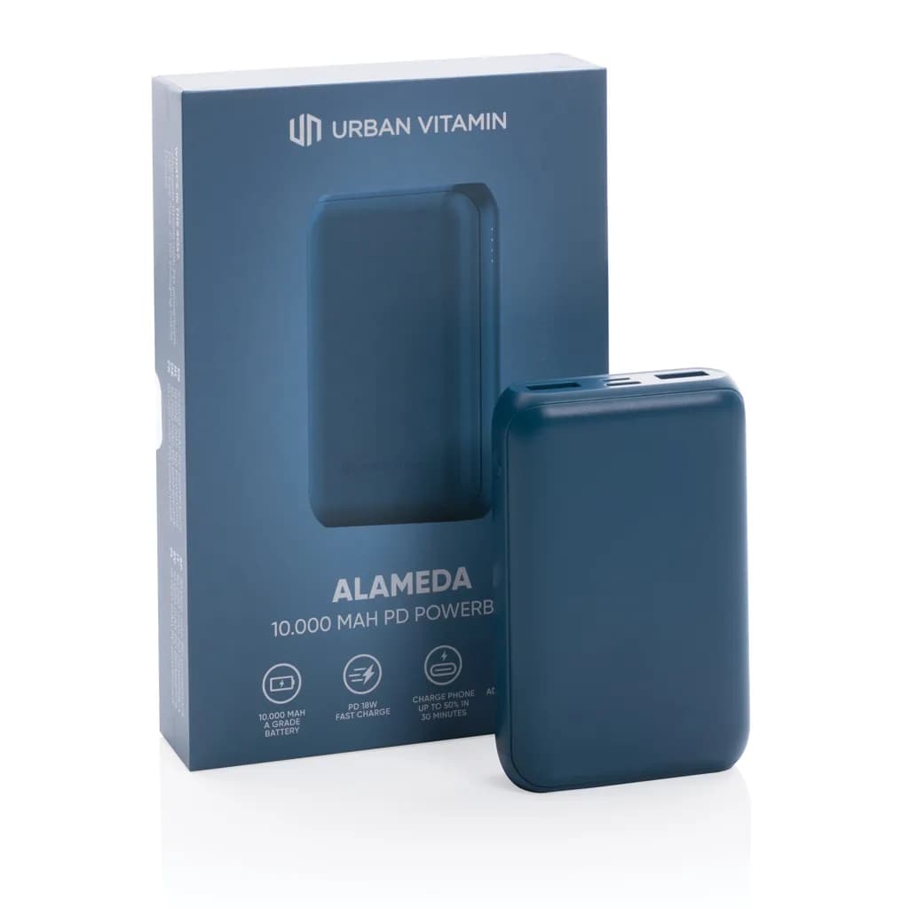 Urban Vitamin Alameda 10.000mAh 18W PD Powerbank - blau