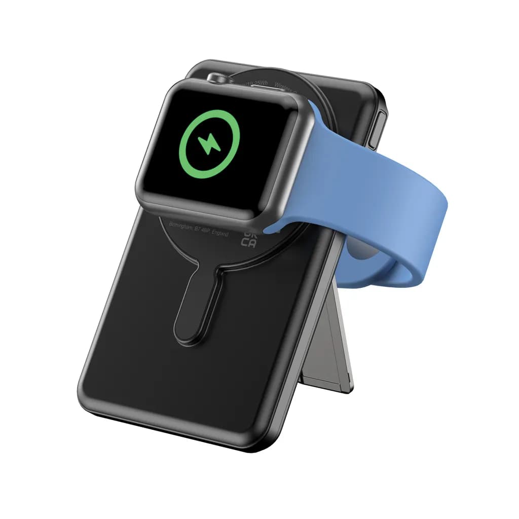 Urban Vitamin Redwood 5-in-1 5.000mAh 20W PD magn. Powerbank - schwarz