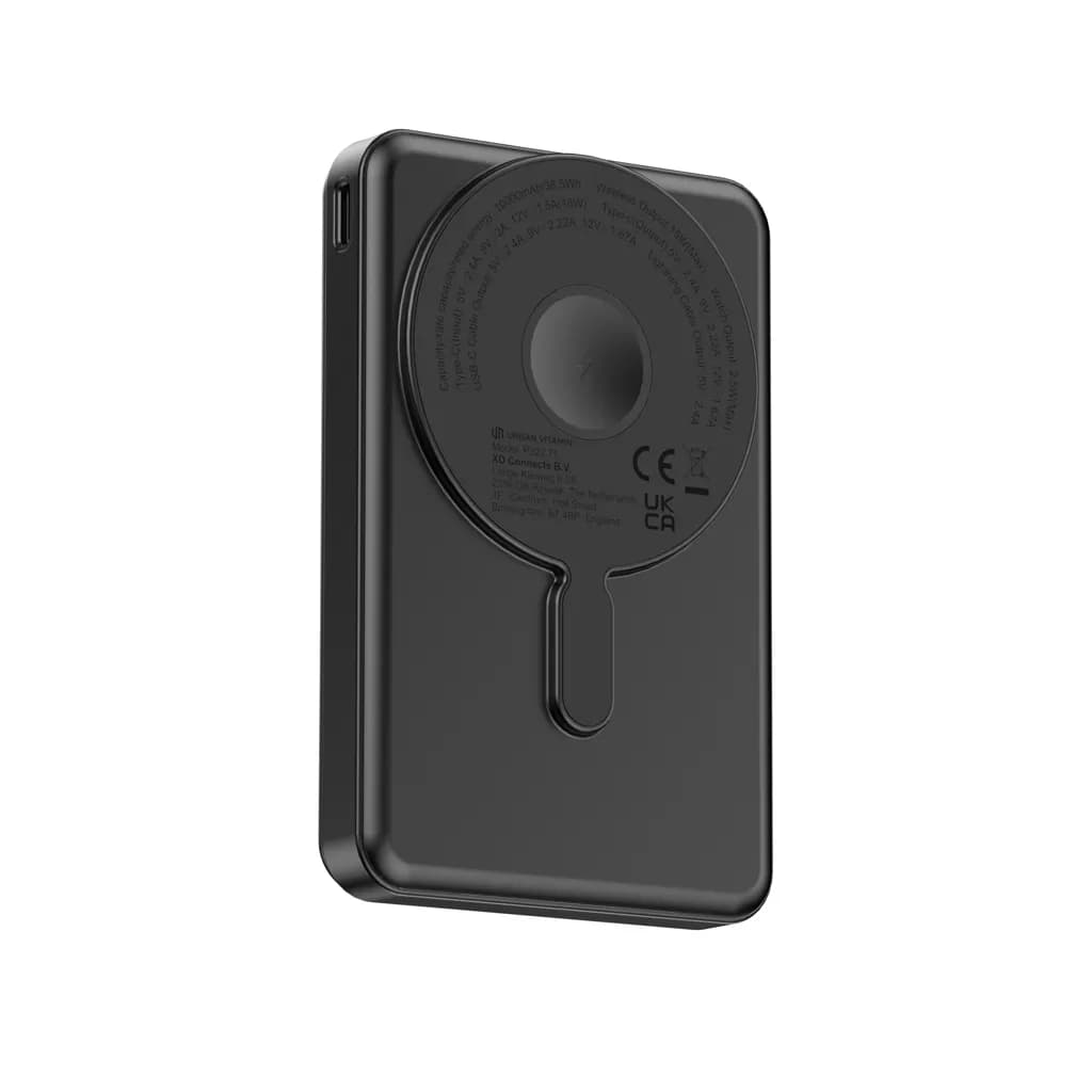 Urban Vitamin Delano 5-in-1 10.000mAh 20W PD magn. Powerbank - schwarz