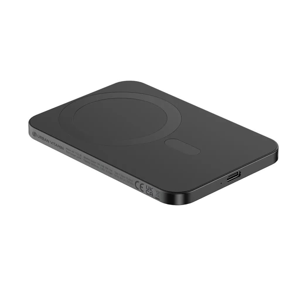 Urban Vitamin Burbank 3000mAh Powerbank aus RCS Plastik/Alu - schwarz