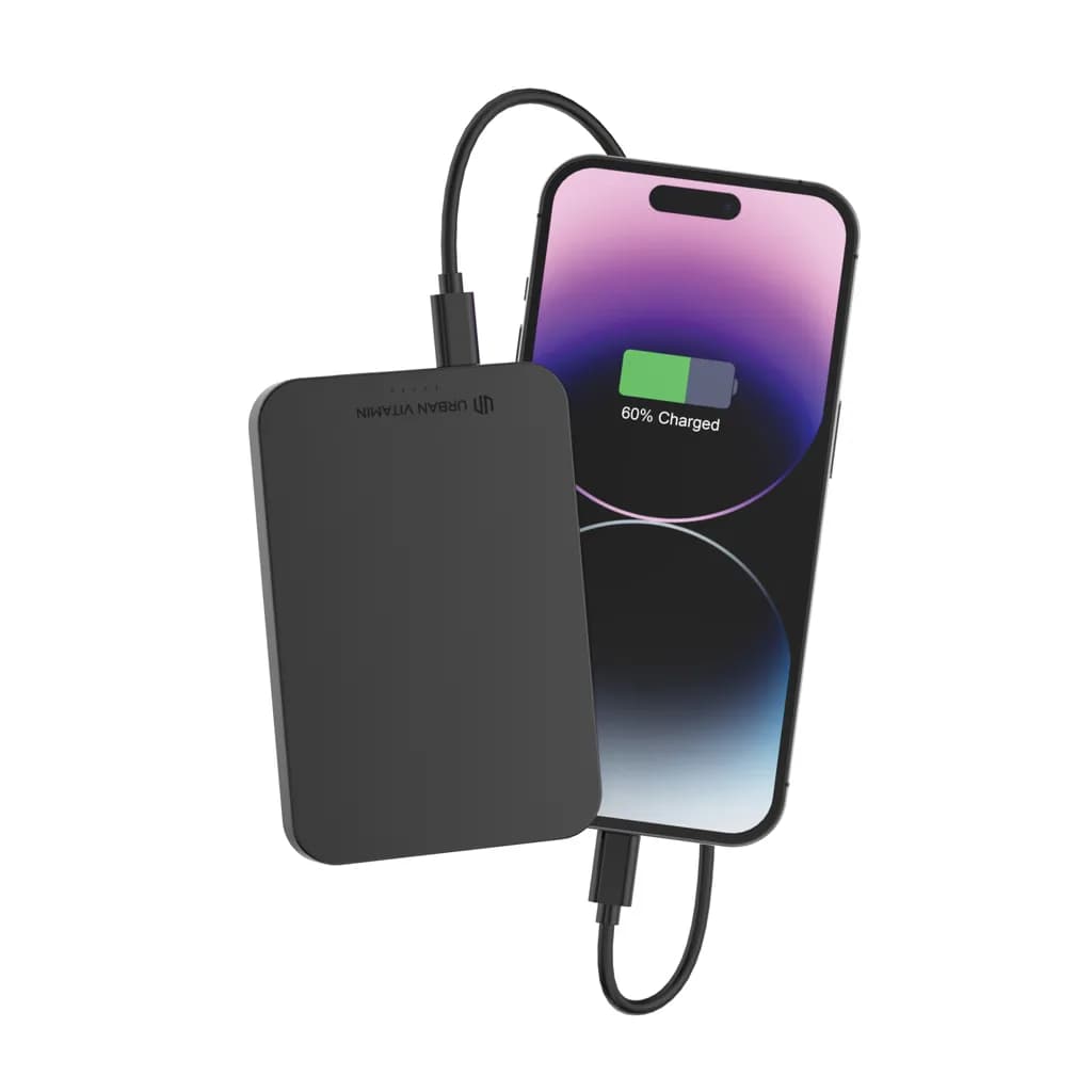 Urban Vitamin Richmond 5000mAh Powerbank aus RCS Plastik/Alu - schwarz