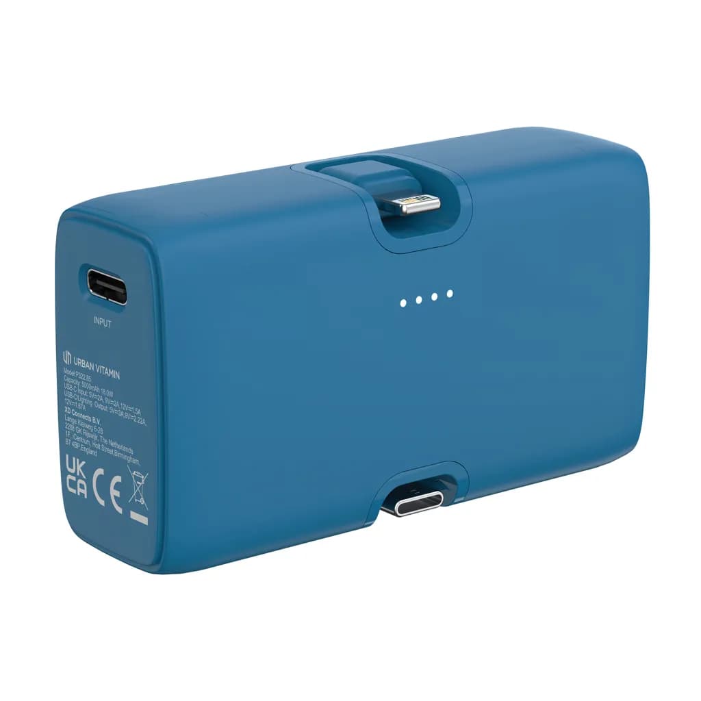 Urban Vitamin Los Angeles 20W Powerbank aus RCS rec. Plastik - blau