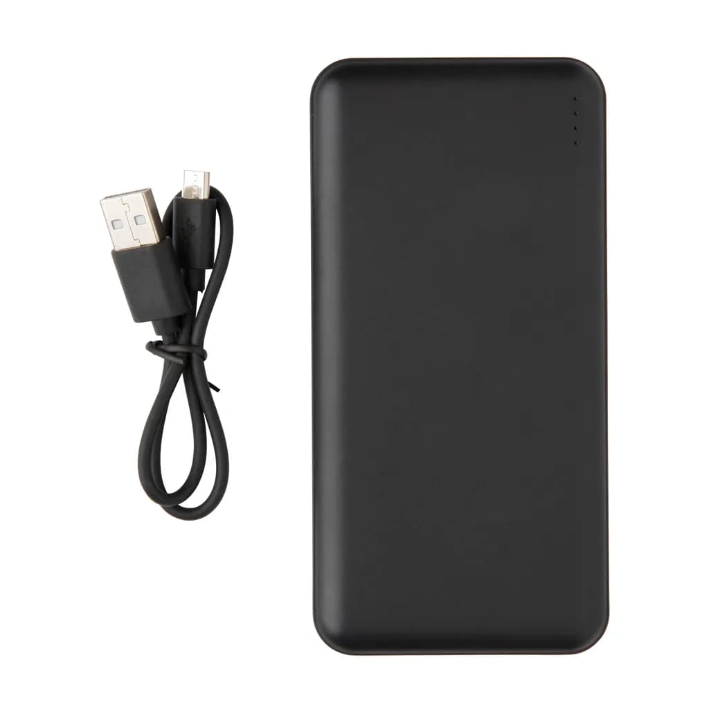 High Density 10.000 mAh Pocket Powerbank - schwarz