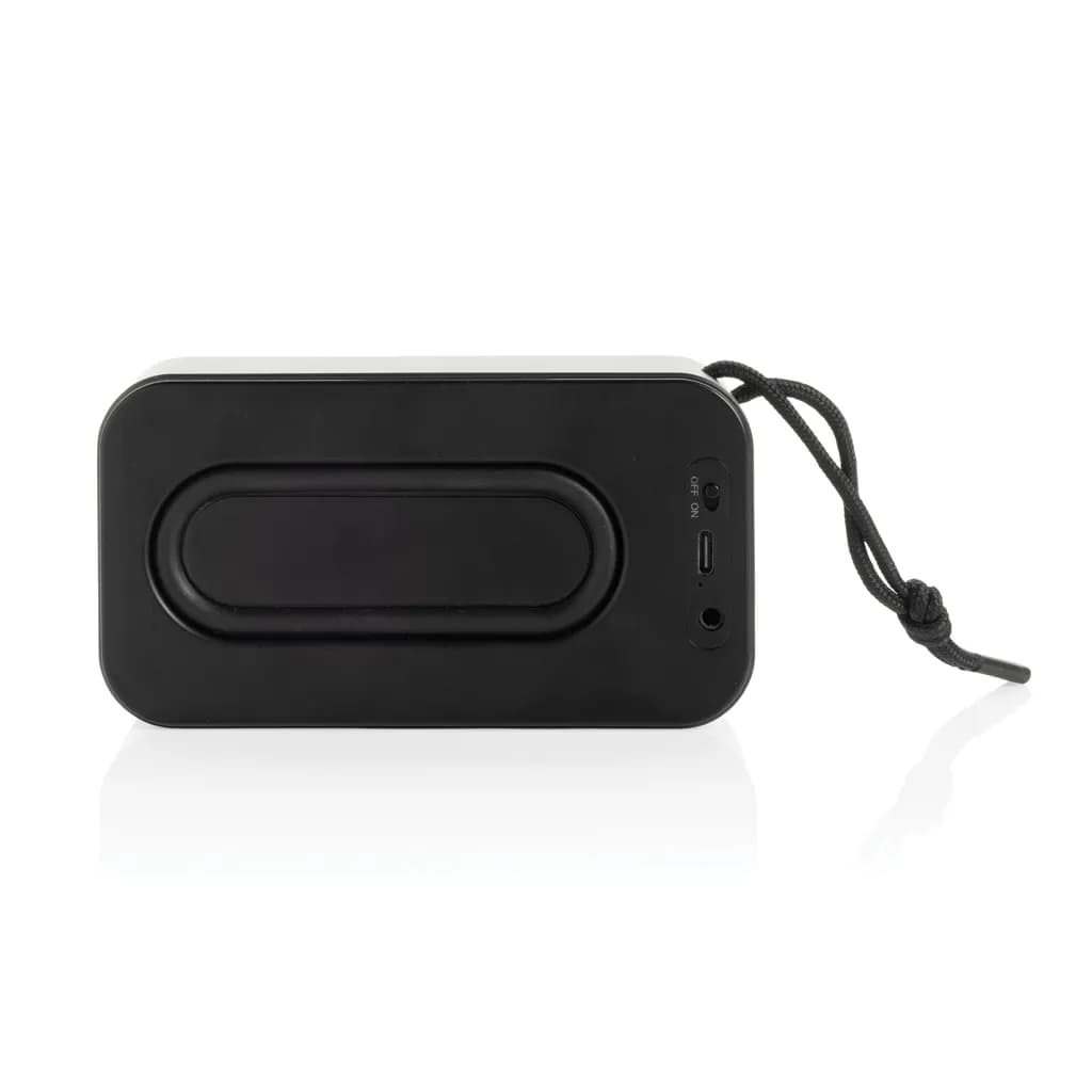 Swiss Peak 10W Basslautsprecher aus recyceltem Aluminium - grau