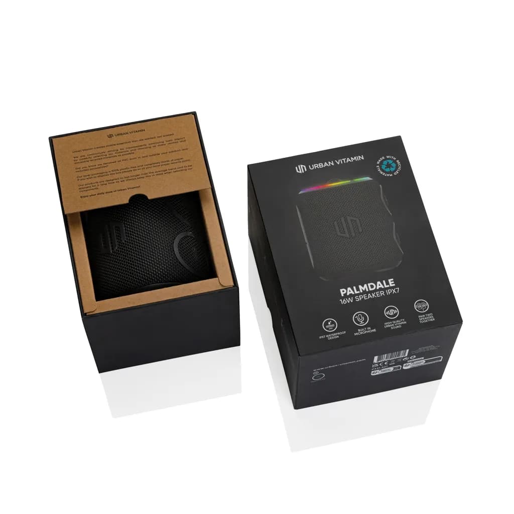 Urban Vitamin Palmdale 16W IPX 7 Speaker aus RCS rPlastik - schwarz