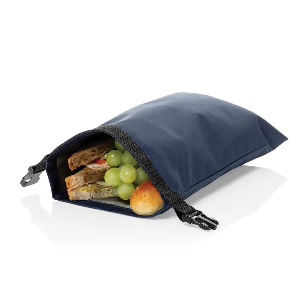 Snackstrap faltbarer Lunchbag aus AWARE™ rPET 30 x 20cm - navy blau