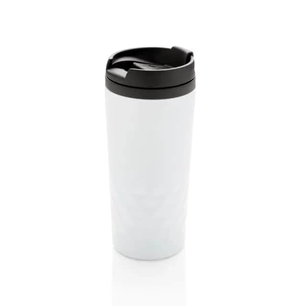 Geometrischer Becher - weiß