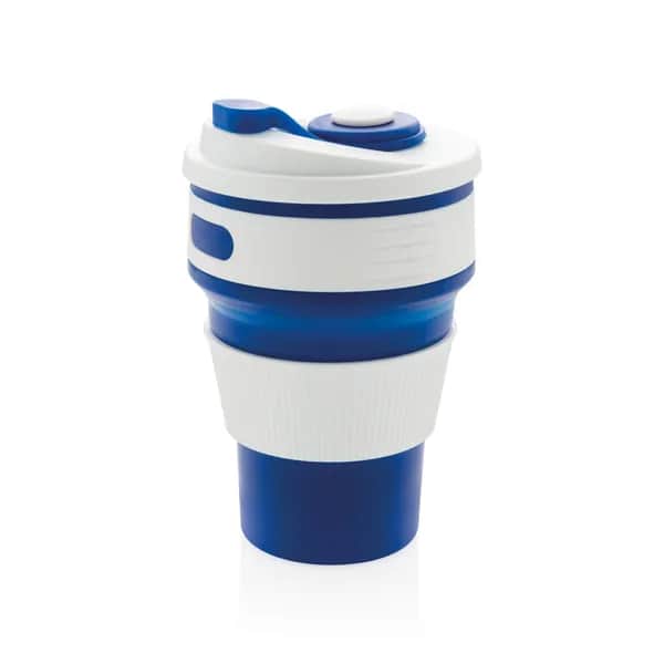faltbarer Silikon-Becher - blau