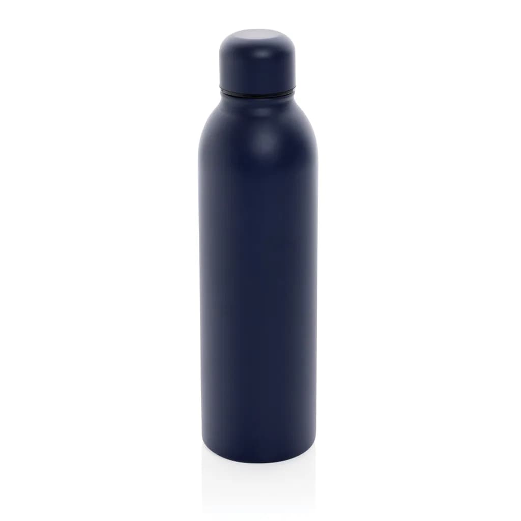 RCS recycelte Stainless Steel Vakuumflasche - navy blau
