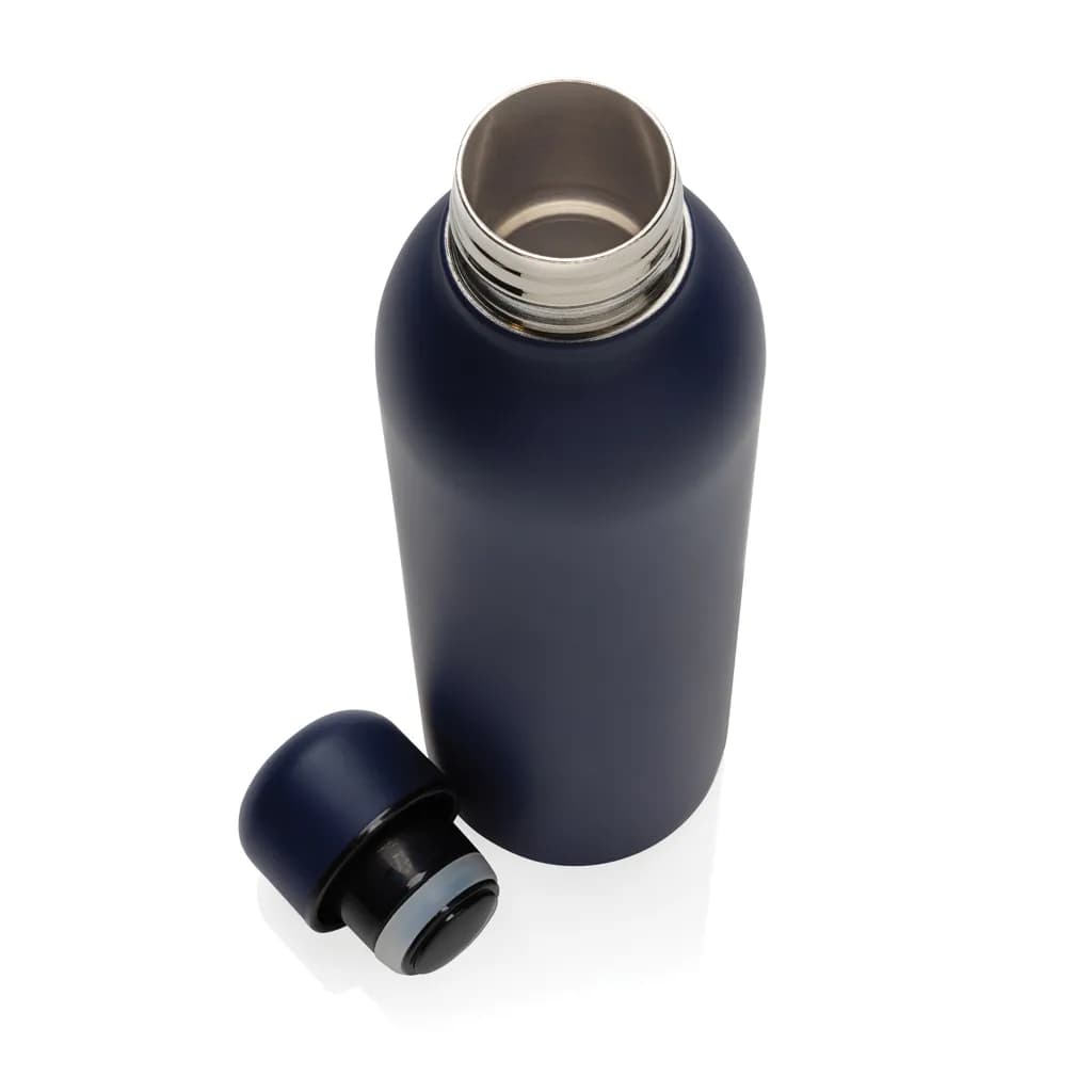 RCS recycelte Stainless Steel Vakuumflasche - navy blau