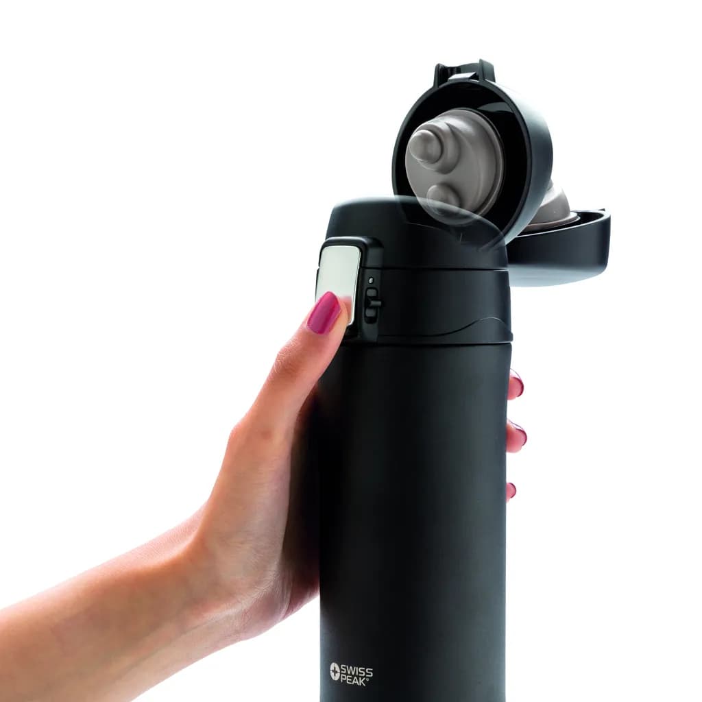 Swiss Peak Elite Kupfer Vakuum Becher - schwarz