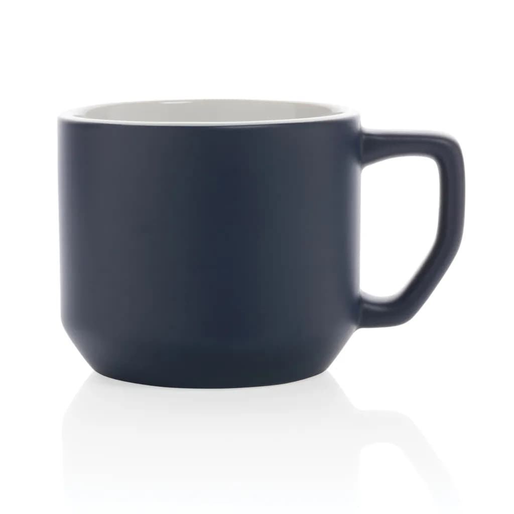 Moderne Keramiktasse, 350ml - navy blau