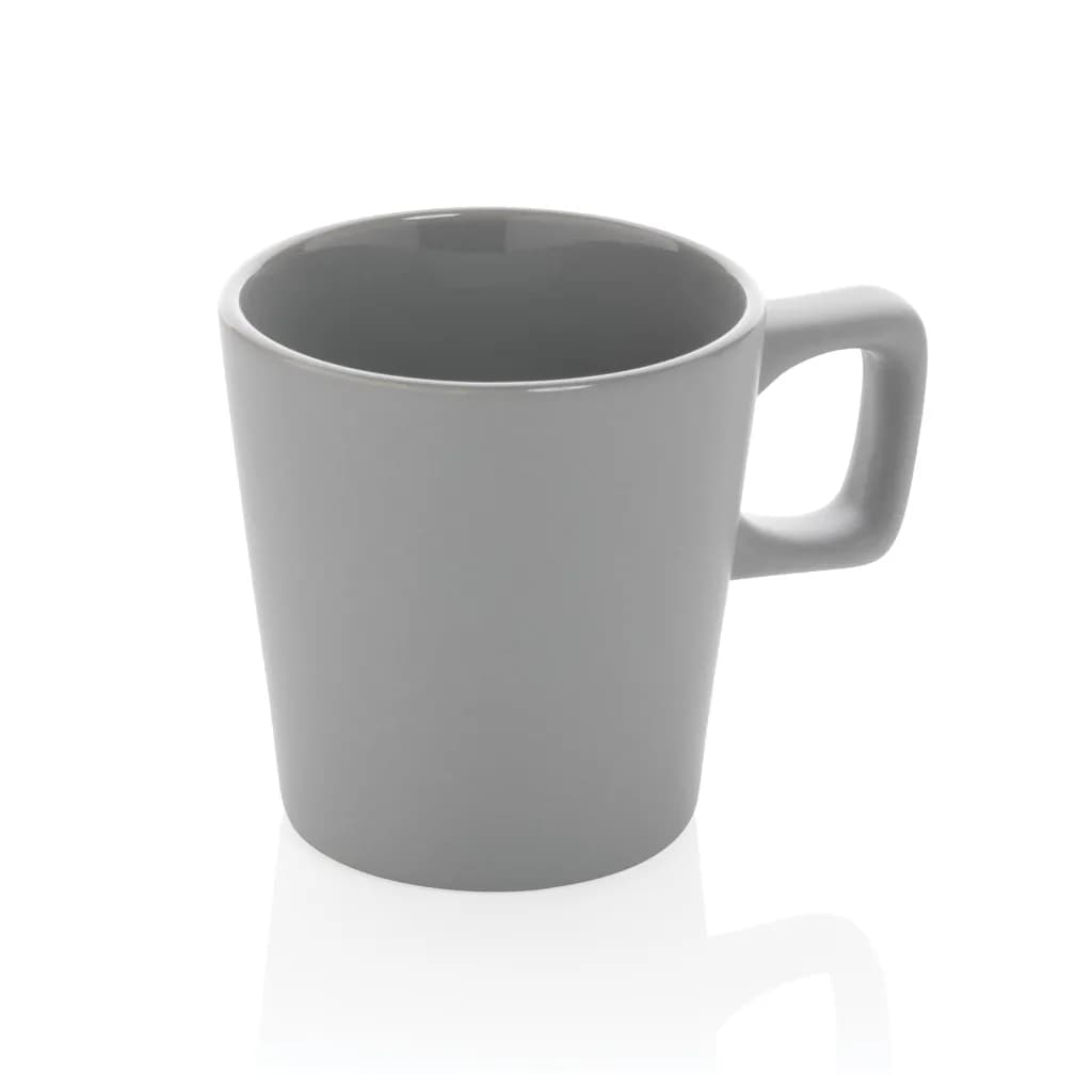 Moderne Keramik Kaffeetasse, 300ml - grau