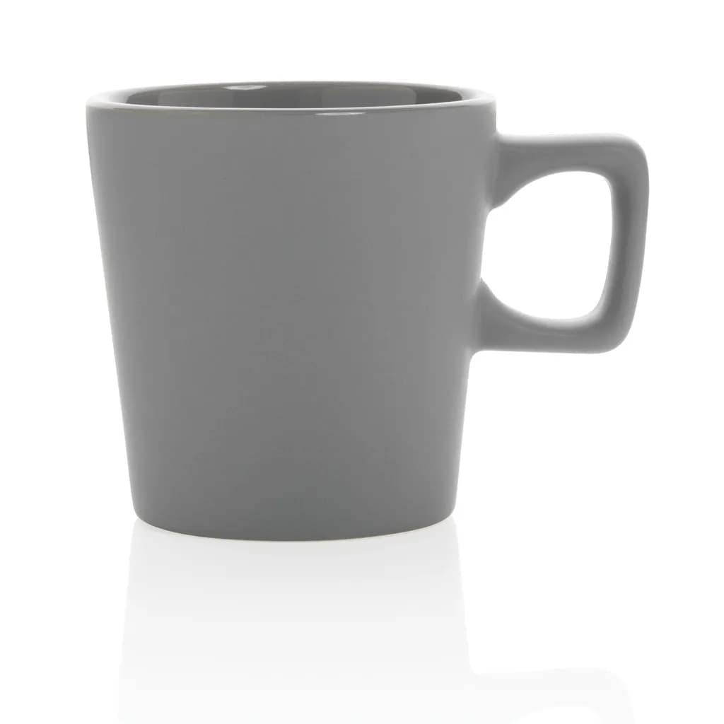 Moderne Keramik Kaffeetasse, 300ml - grau