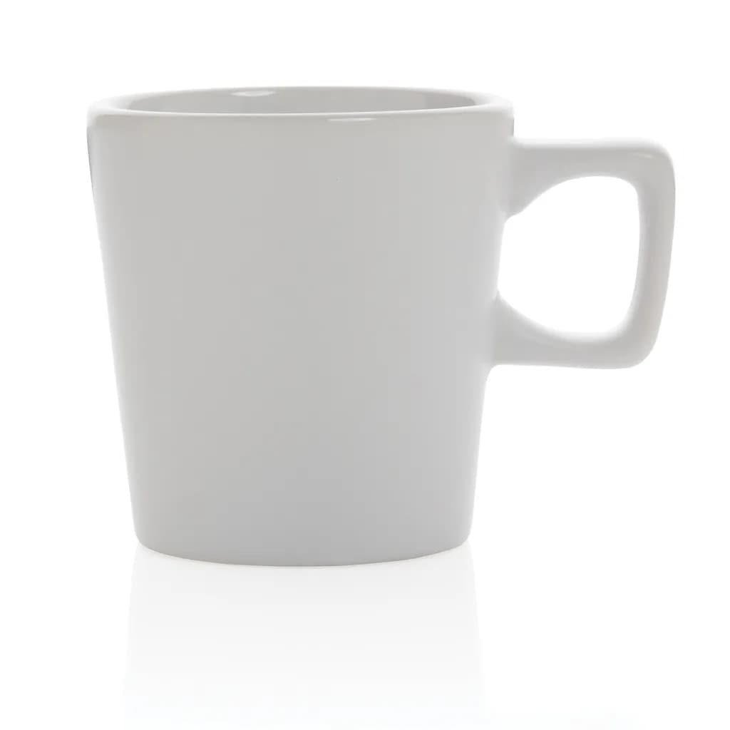 Moderne Keramik Kaffeetasse, 300ml - weiß