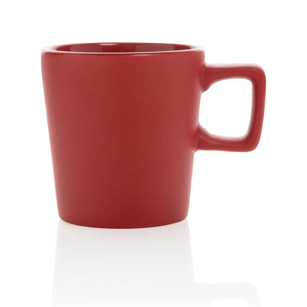 Moderne Keramik Kaffeetasse, 300ml - rot