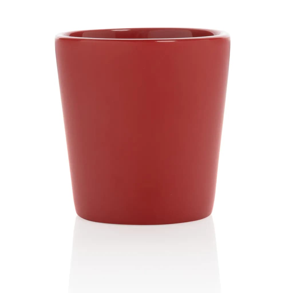 Moderne Keramik Kaffeetasse, 300ml - rot