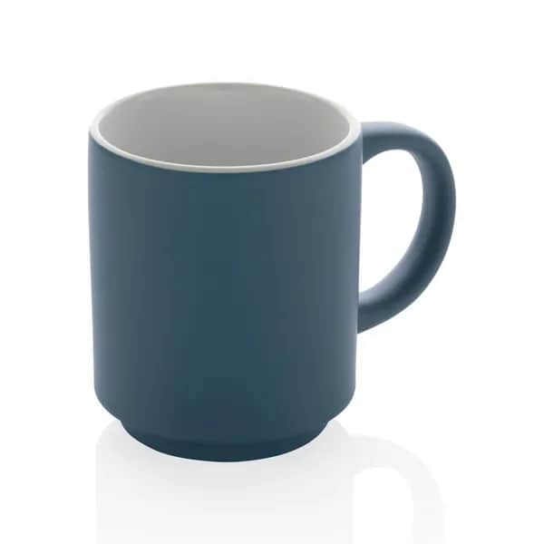 Stapelbare Keramiktasse, 180ml - blau