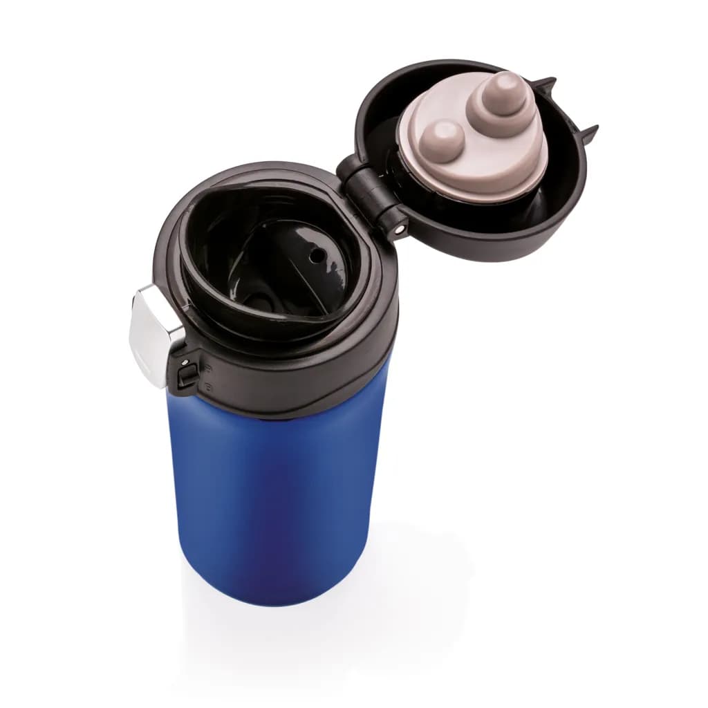 Easy-Lock Vakuum-Becher aus RCS recyceltem Stainless-Steel - blau