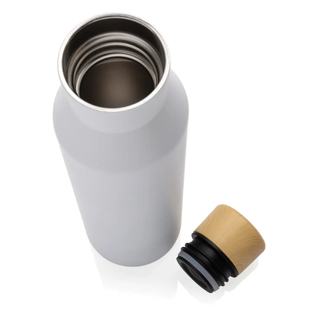 Gaia Vakuumflasche aus RCS recyceltem Stainless-Steel - weiß