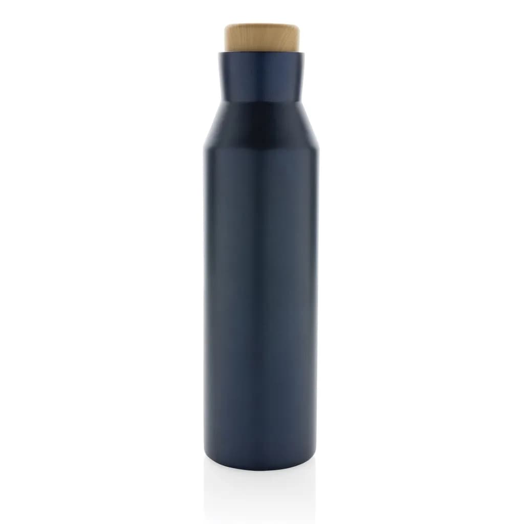 Gaia Vakuumflasche aus RCS recyceltem Stainless-Steel - blau