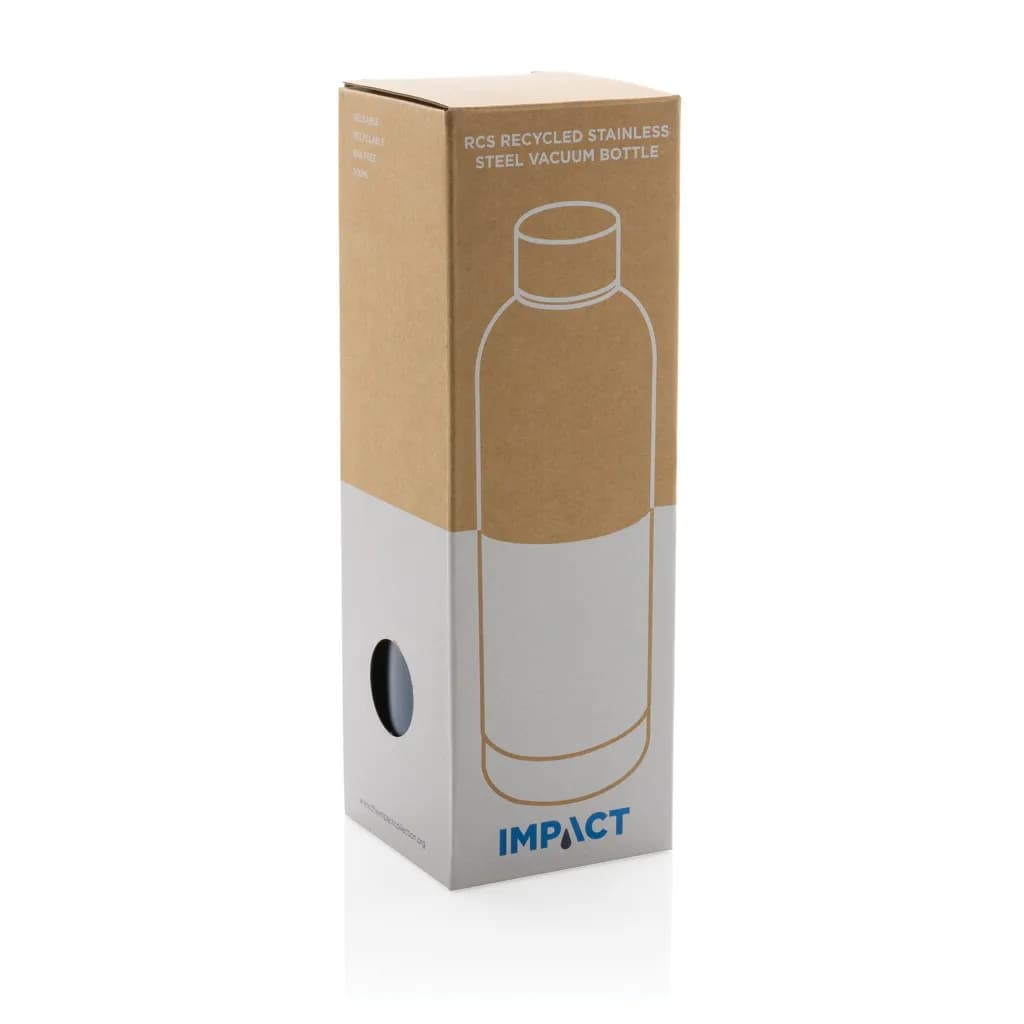 Impact Vakuumflasche aus RCS recyceltem Stainless-Steel - blau