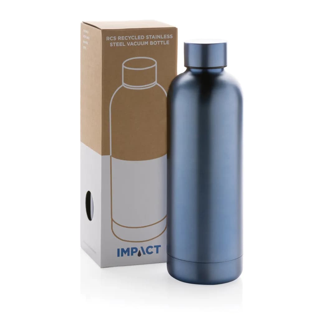 Impact Vakuumflasche aus RCS recyceltem Stainless-Steel - hellblau