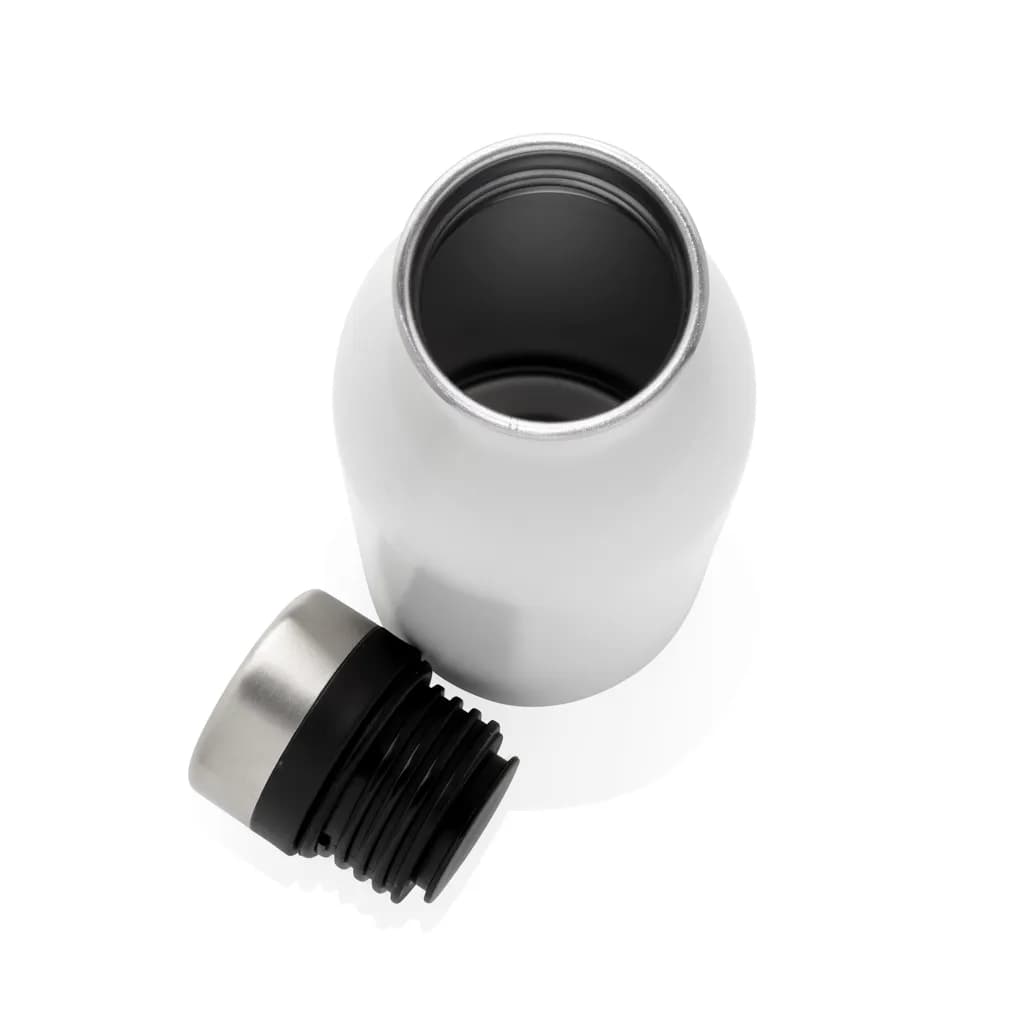 Deluxe Wasserflasche aus RCS recyceltem Stainless-Steel - weiß
