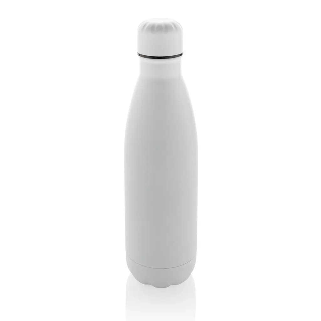 Eureka einwandige Wasserflasche aus RCS rec. Stainless-Steel - weiß