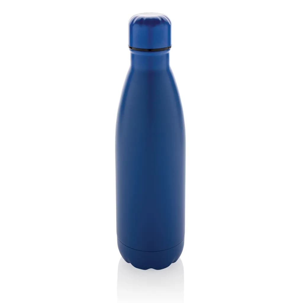 Eureka einwandige Wasserflasche aus RCS rec. Stainless-Steel - blau