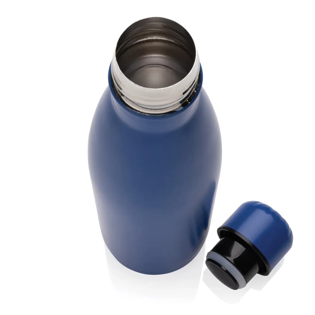 Eureka einwandige Wasserflasche aus RCS rec. Stainless-Steel - blau