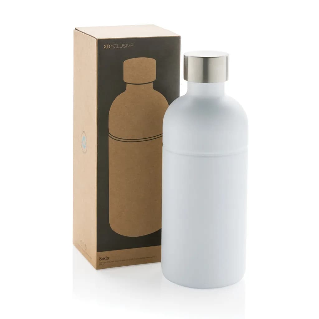 Soda Trinkflasche aus RCS-zertifiziertem Stainless-Steel - weiß