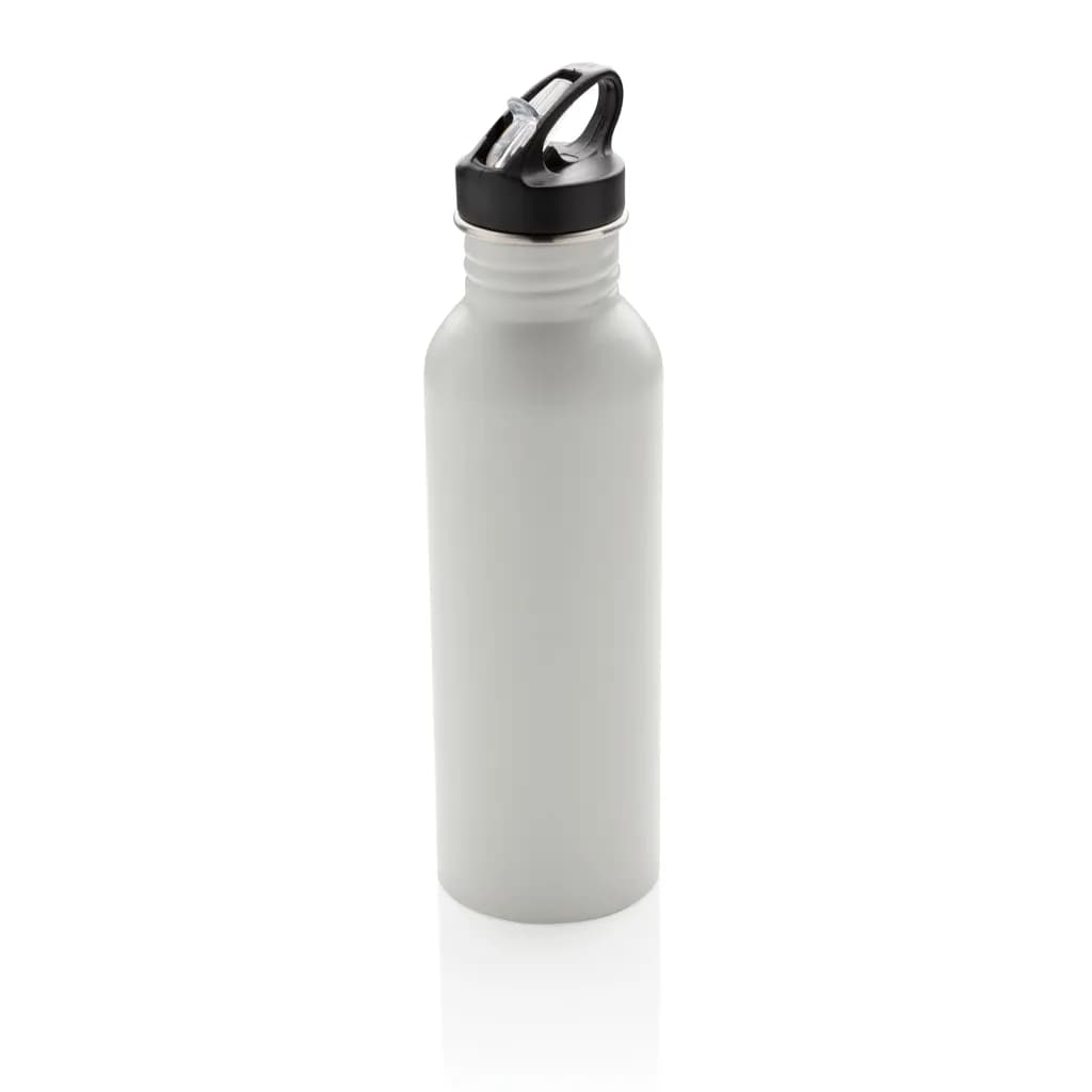 Deluxe Sportflasche aus Edelstahl - off white
