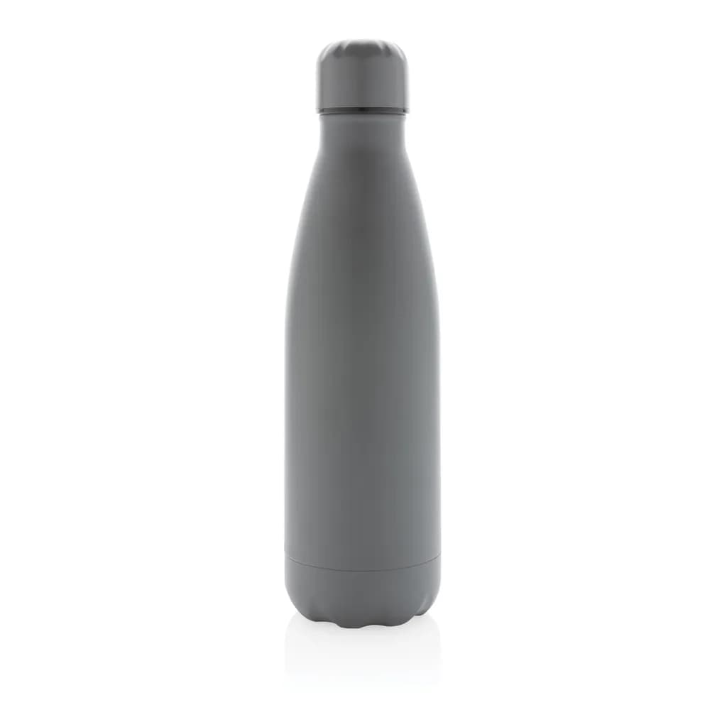 Einfarbige Vakuumisolierte Stainless Steel Flasche - grau